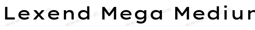 Lexend Mega Medium字体转换